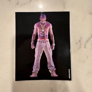 Supreme Black and Red Hologram Sticker